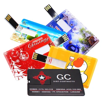 Gitra Custom Logo Usb 2.0 3.0 8GB 16GB 32GB 64GB Business Credit Card Shape USB Flash Drive USB Flash Card Pen Drive