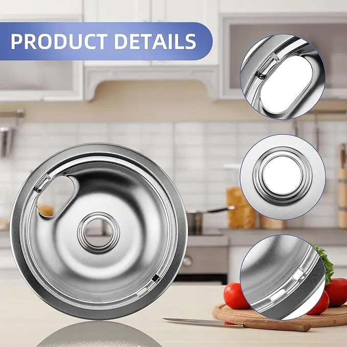 Chrome Drip Pan Set
