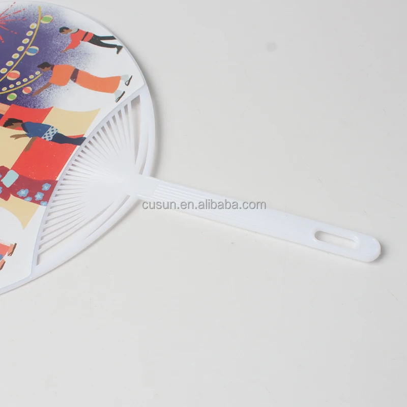 Заводская цена дешевый ручной вентилятор на заказ круглый пластиковый для рекламного