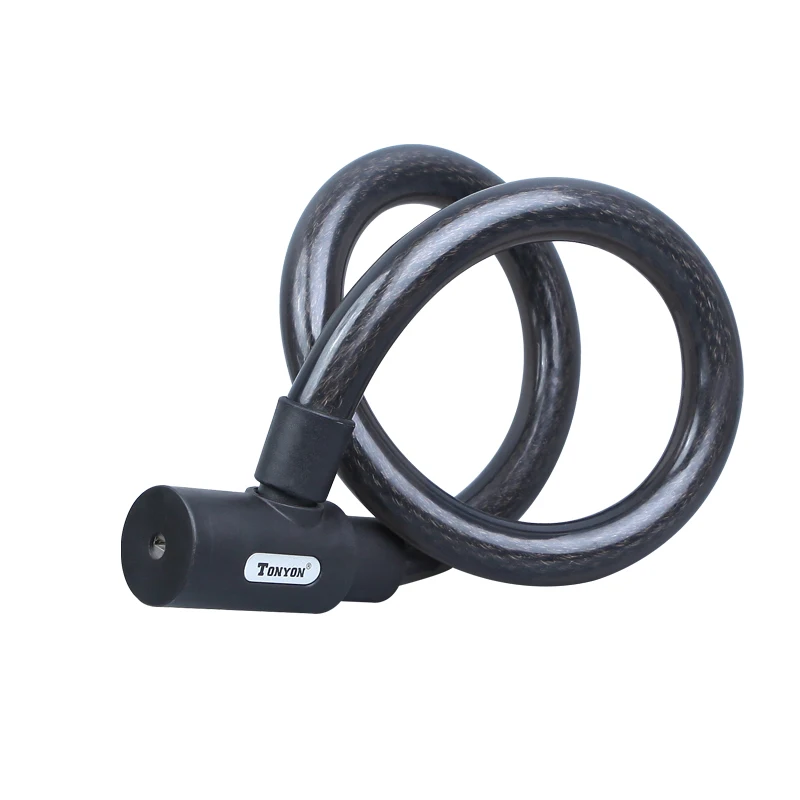 Security Cable Thick Cable Bike Lock TONYON Thick Cable Lock High