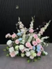 Camino de flores para pasillo de 60 cm, rosa/azul.