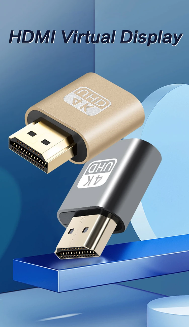 HDMI Virtual Display HDMI DDC EDID Dummy Plug Display 4K 1080P HDMI ...