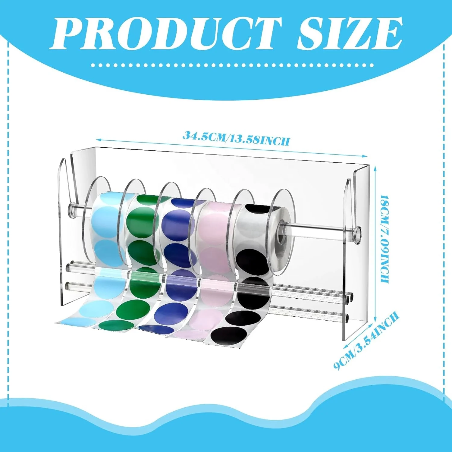 Petit distributeur d'étiquettes mural en plastique | Belgique Petit distributeur d'étiquettes mural en plastique | Belgique