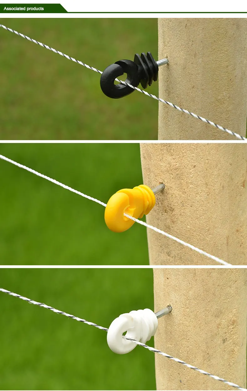 Self-drilling Screw-in Electric Fence Insulator Fence Wire Insulators ...