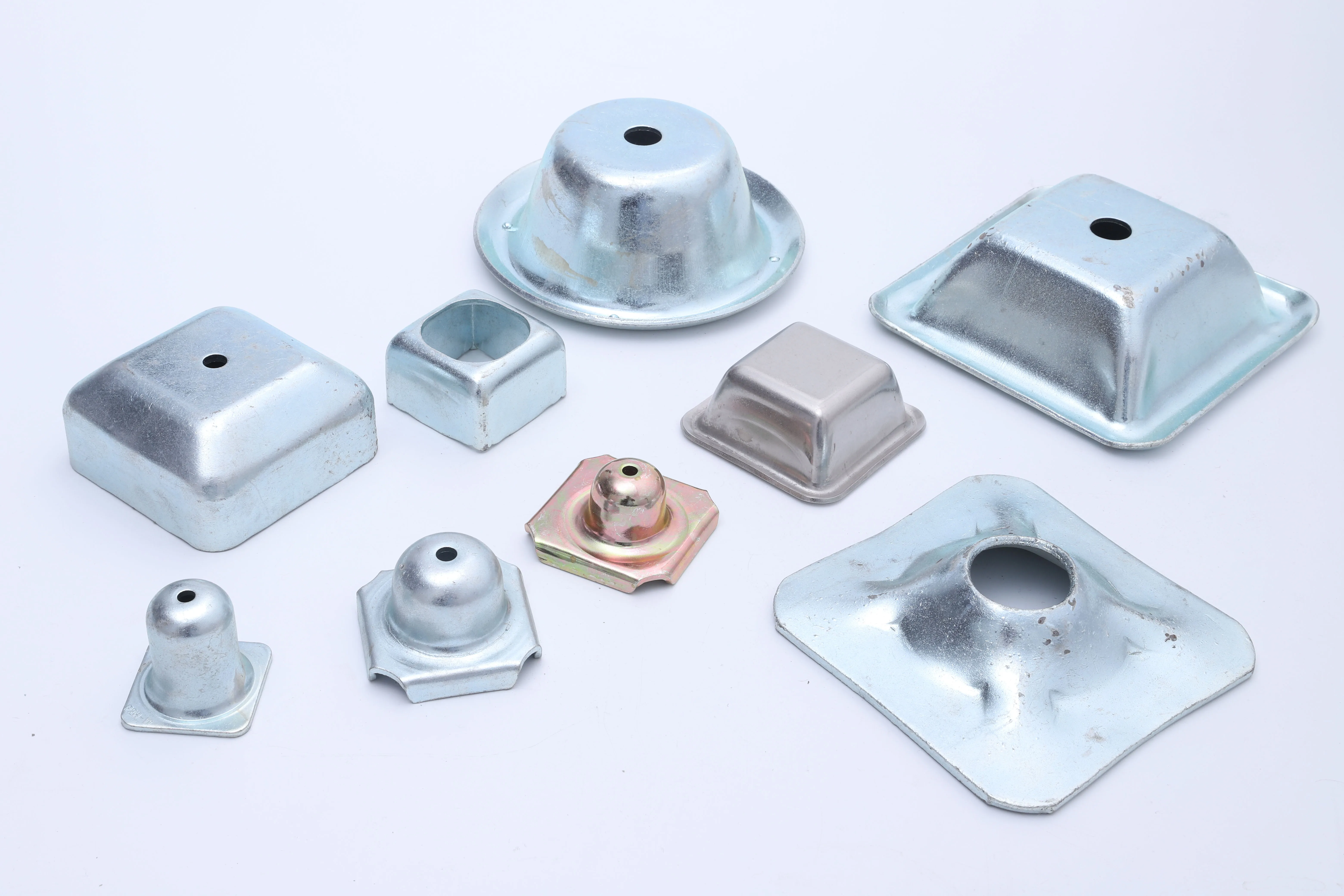 Custom Zinc Coated Steel Sheet Metal Stamping Parts Laser Cutting Parts