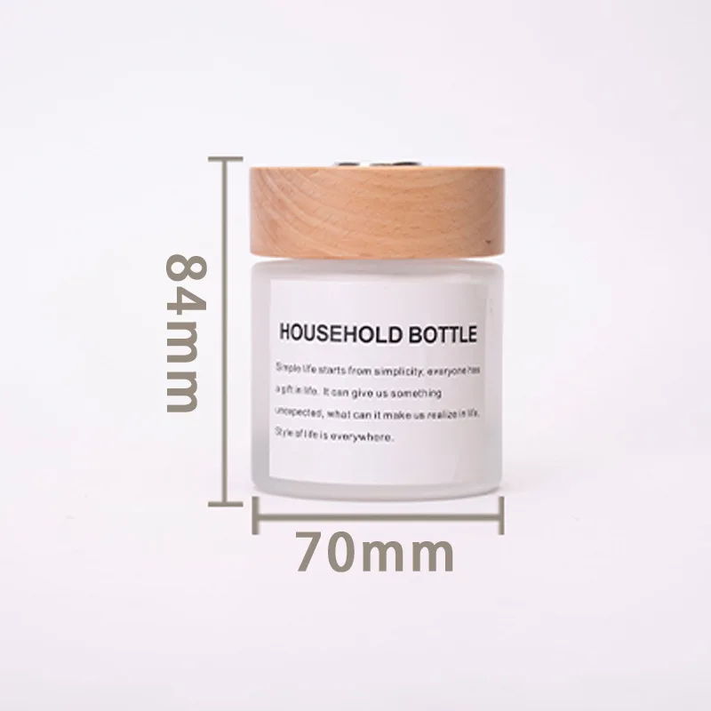 Reusable 120ml Empty Luxury Round Clear Perfume Reed Glass Diffuser Bottle With Screw Lids Wholesale