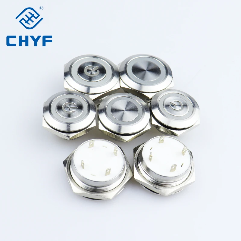 Interruttore A Pulsante In Metallo Momentaneo/a Scatto - Foto 3