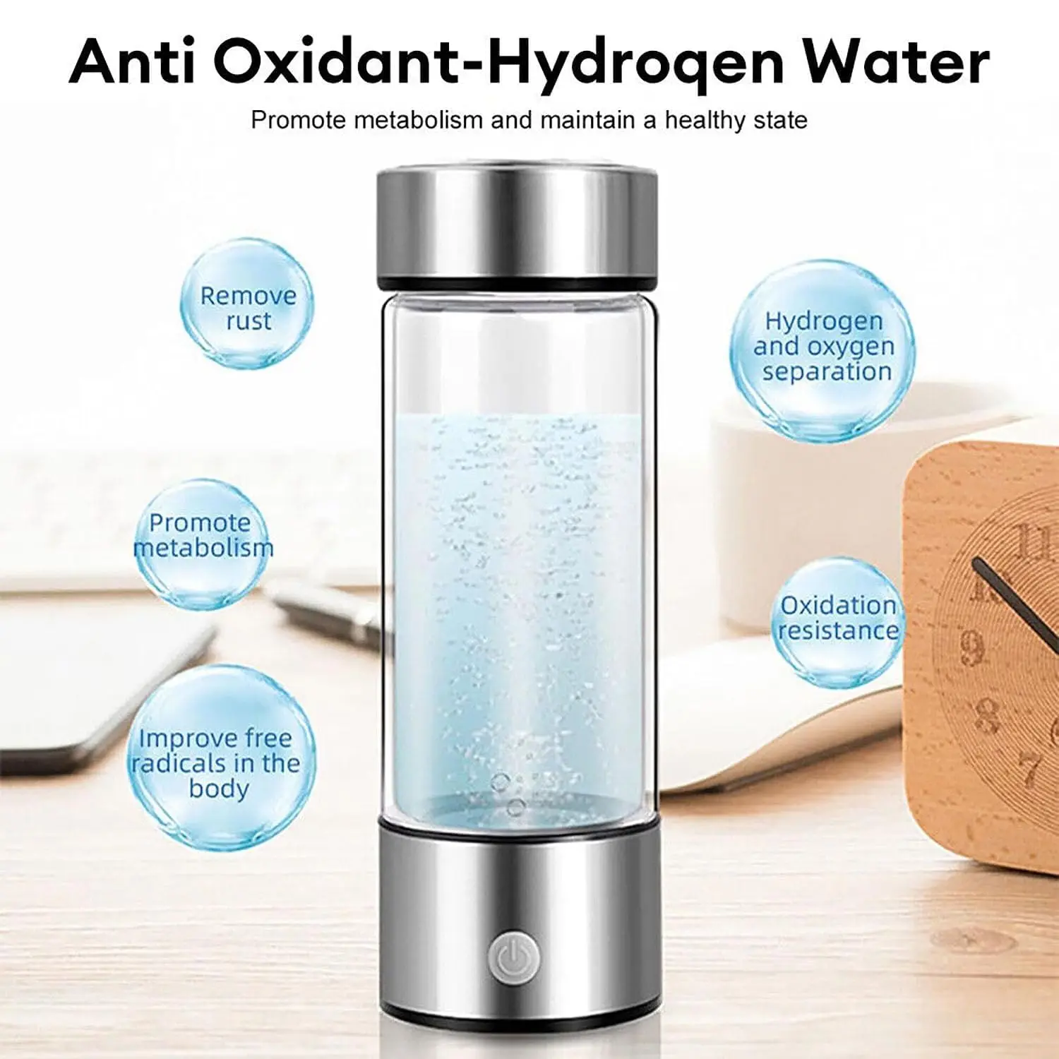Portable SPE Hydrogen-Rich Water Cup - High Quality Ionizer