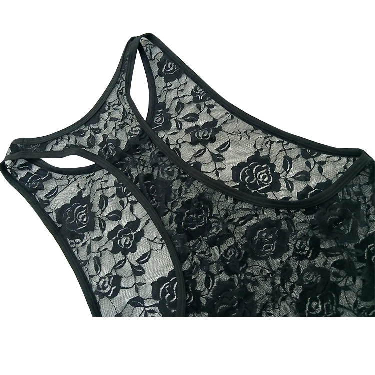 Custom Designer Comfortable Breathable Lace Body Suit Sexy Men's Gay Underwear Knitted Fabric Men's Briefs & Boxers