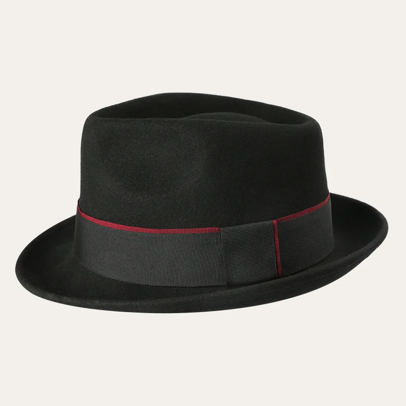 Band 100% Wool Fedora Hat 