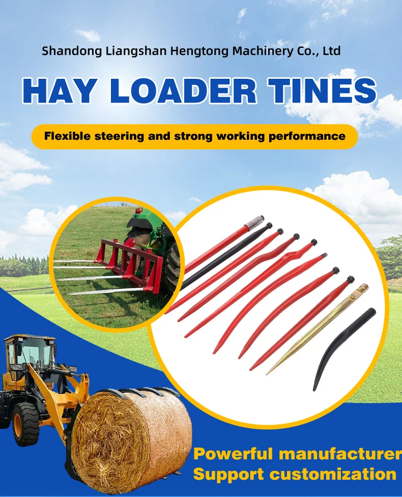 Wholesale Hay Forklift Parts Cranked Rake Teeth Tractor Hay Loader