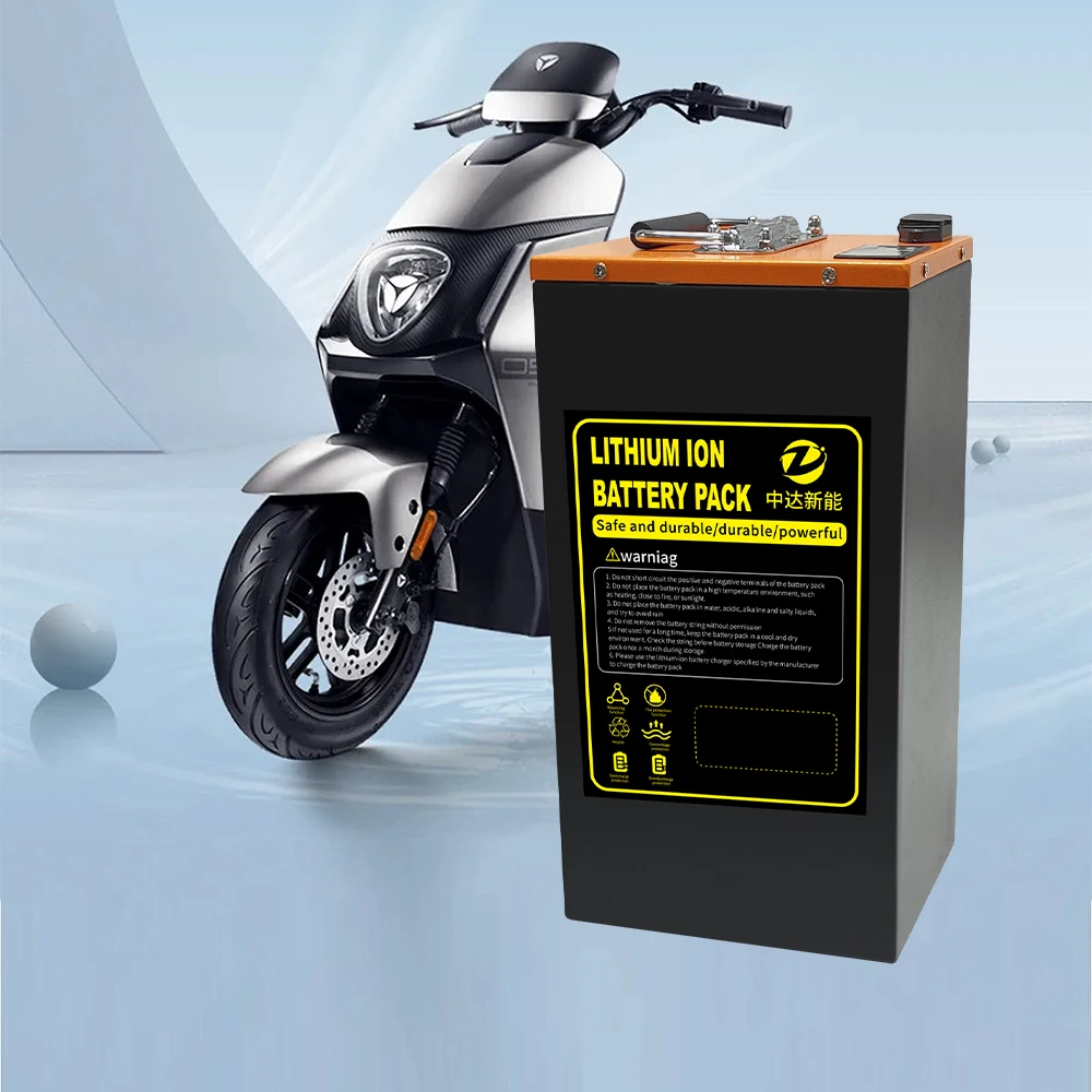 ZD 48V 60V 72V 50Ah 60Ah 80Ah 100Ah Lithium Rechargeable Batteries Lithium Ion Battery Packs for Electric Bicycle/Motorcycles