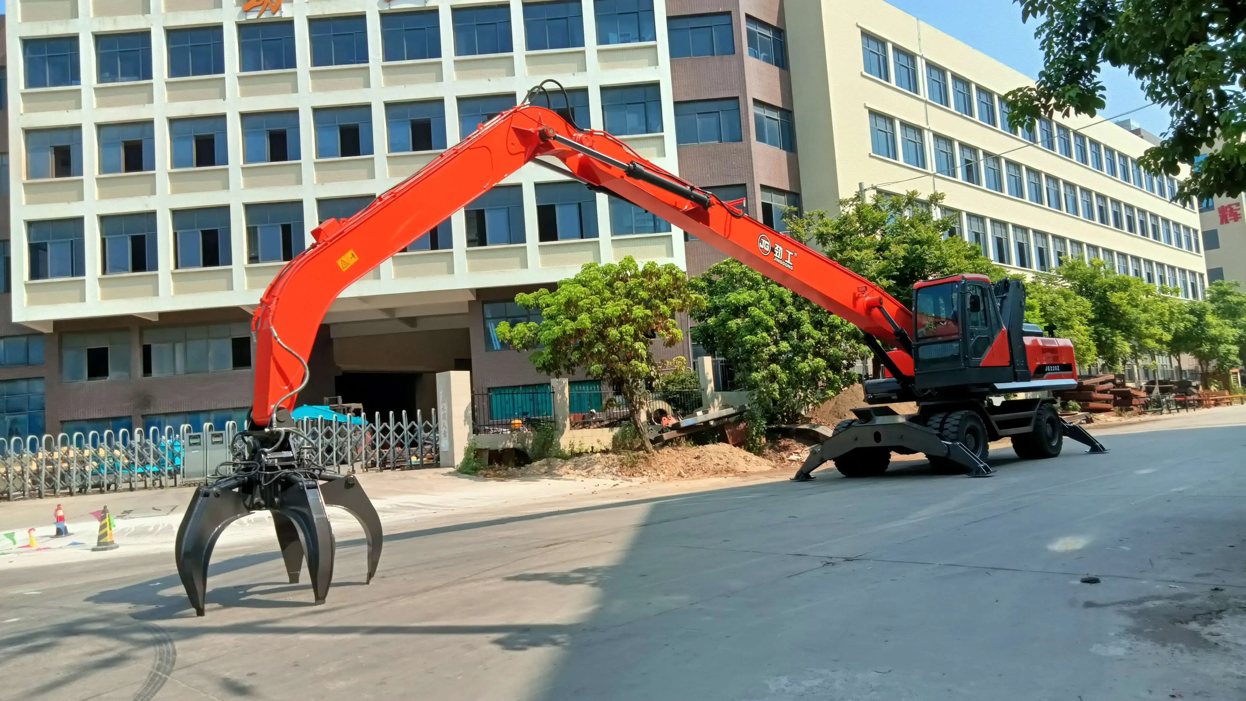 Movable JG Scrap Material Handling Cranes Scrap Heap Crane Handling Excavator Handler Machinery