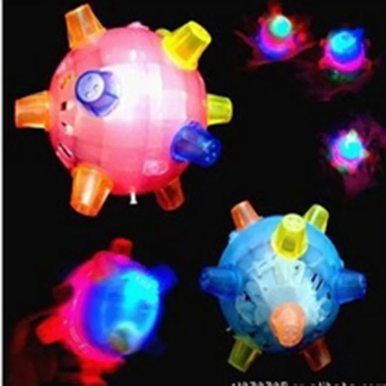 Новый образования легкой пены. 3-прыжки активации шар со светодиодной подсветкой музыкальная светящаяся прыгающий вибрационные шаровые игрушки собака, электрические игрушки танцы мяч подарок