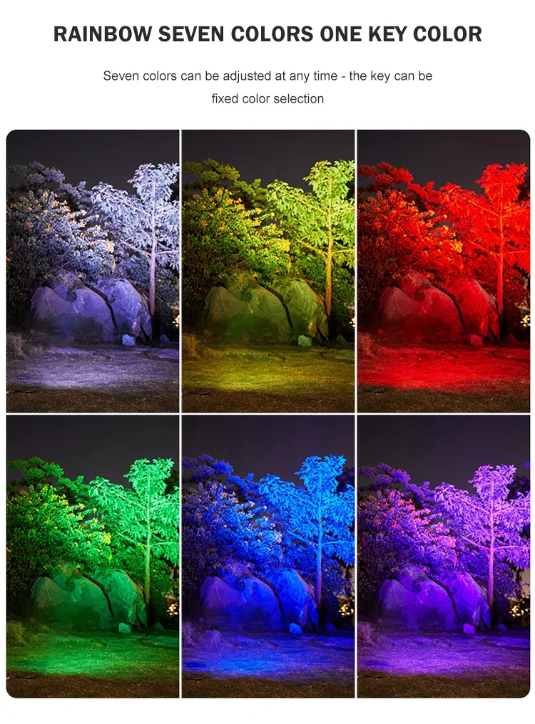 product high quality ip65 outdoor waterproof rgb 24v 12w 4 in 1 landscape garden led spike light-41