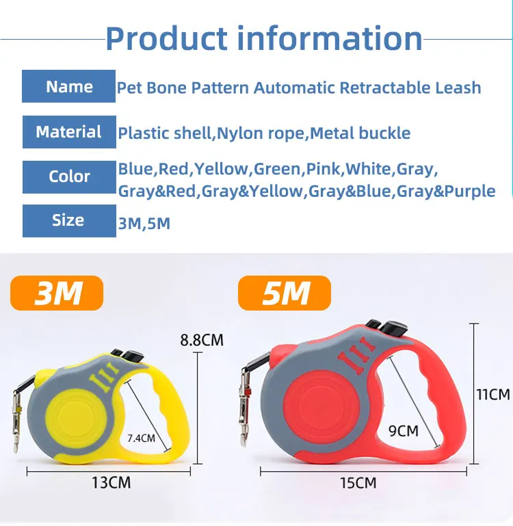 New Pet Products Wholesale Designer Adjustable Automatic Heavy Duty Pet