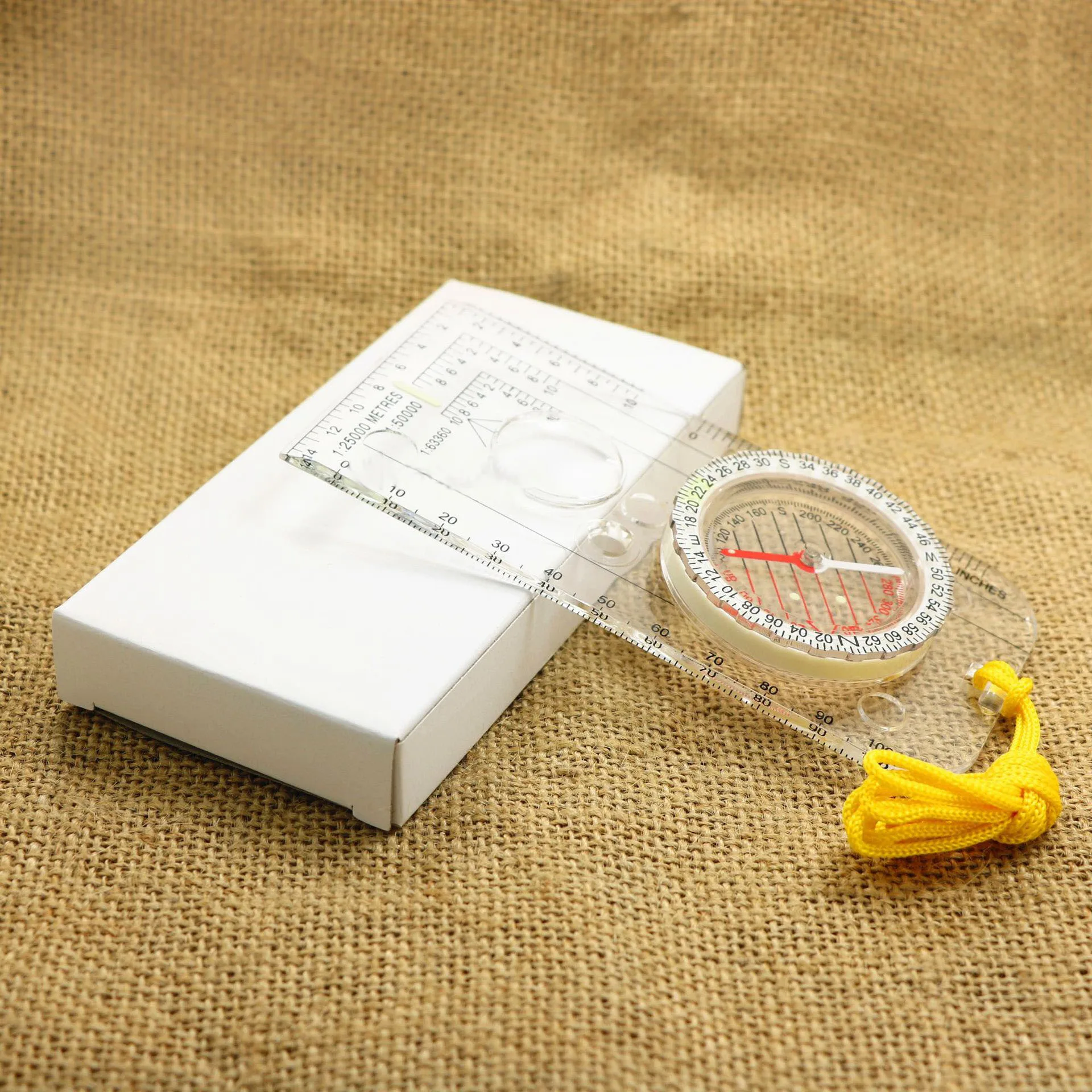 Orienteering Compass Drawing Scale Hiking Pointing Guide Portable Foldable Handheld Map Ruler Camping Compass