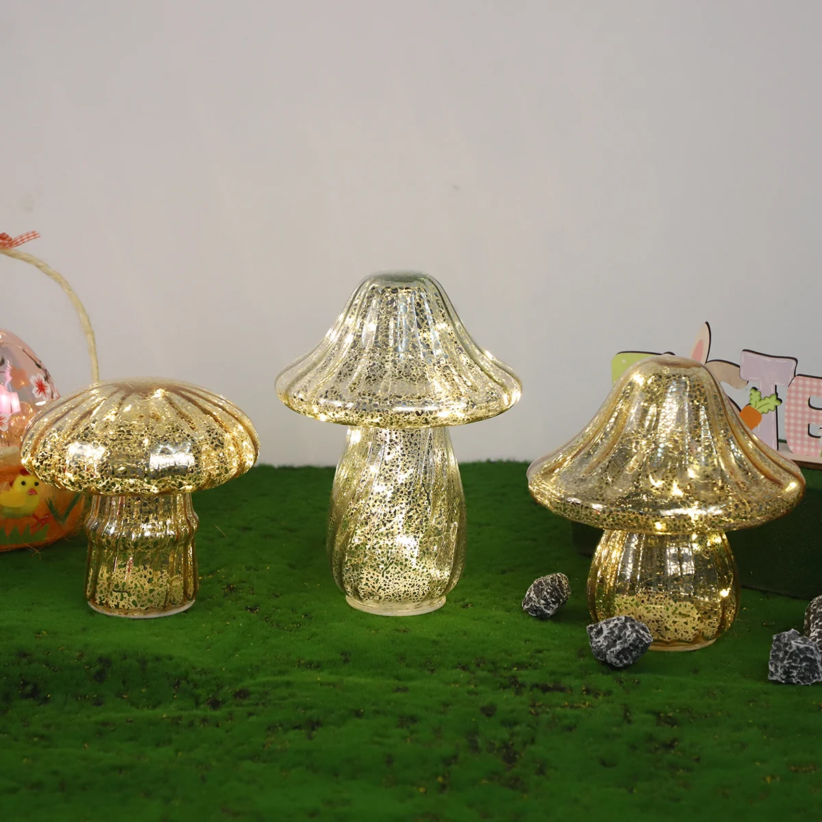 antique glass easter mushrooms easter lovely decoration hand blown glass mushroom easter craft supplies