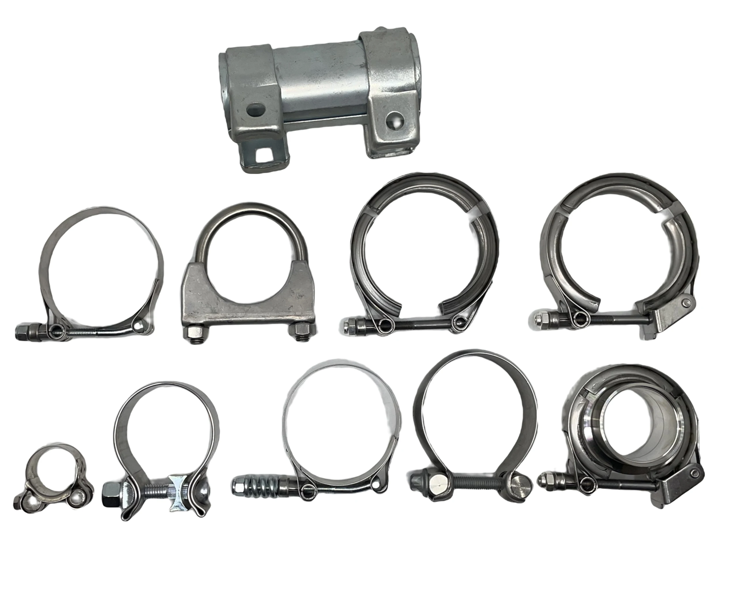 Stainless Steel Universal Standard Round Back Clamp Exhaust Clamp