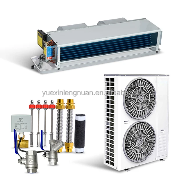 Yesncer FP-34 Horizontal Concealed Hydronic Ducted Fancoil Chilled Water Ceiling Fcu Fan Coil Unit for Heating and Cooling