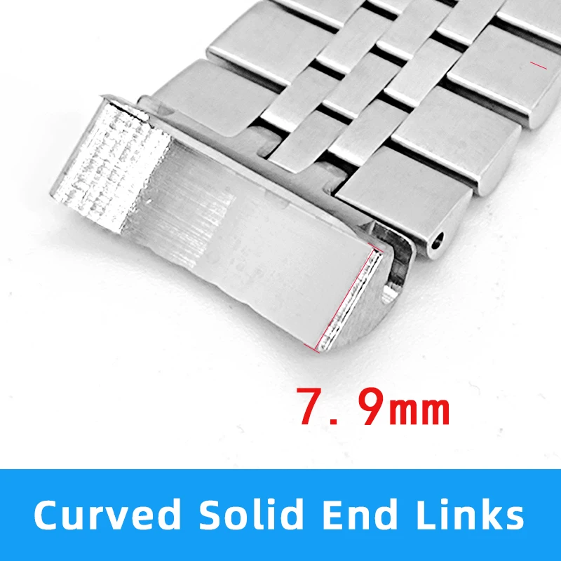 Acquista Cinturino Per Orologio In Acciaio Inossidabile Cinturino Per Orologio In Metallo Di Ricambio Con Fibbia A Doppia Chiusura A Sgancio Rapido Per M In Italia A Partire Da 9.15 - Foto 7