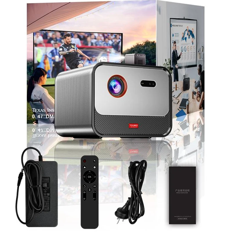 New DLP LED Projector Video Home Theater Projector Bluetooth HD Smart 4k Android With 3D High Lumen Video Cinema