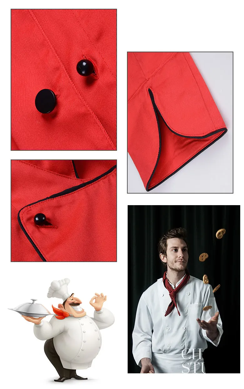 Chef Coat Red Chef Jacket Buy Red Chef Coats,Chef Coat Jacket,Chef
