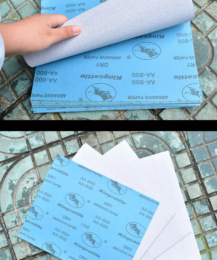 Lot De 60 Papiers Abrasifs Professionnels - Grains 80 à 3000 - Pour Ponçage à Sec Ou à L'eau - Bois, Métal, Voiture, Pierre - 9