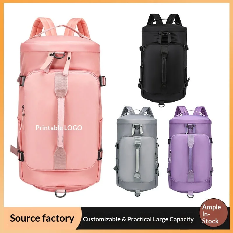 Yoga Bag One Shoulder Crossbody Convertible Backpack Printed Logo Large Capacity Waterproof Breathable Oxford Fabric Dry Wet preview 5