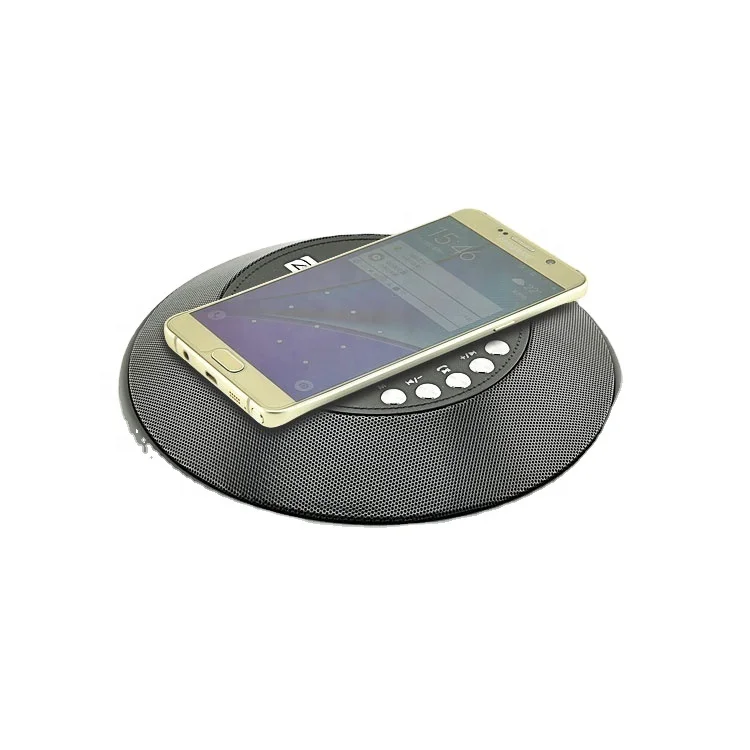 JY32C Alarm Clock Wireless Speaker Wireless Charging Alarm Clock Radio With Blue Tooh Speaker With Wireless Charger With Clock