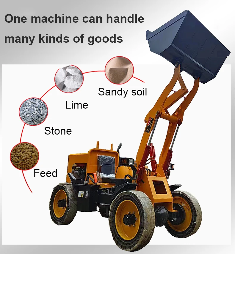 China Hydraulic Front End Mini Loader - 1 Ton Wheel Loader