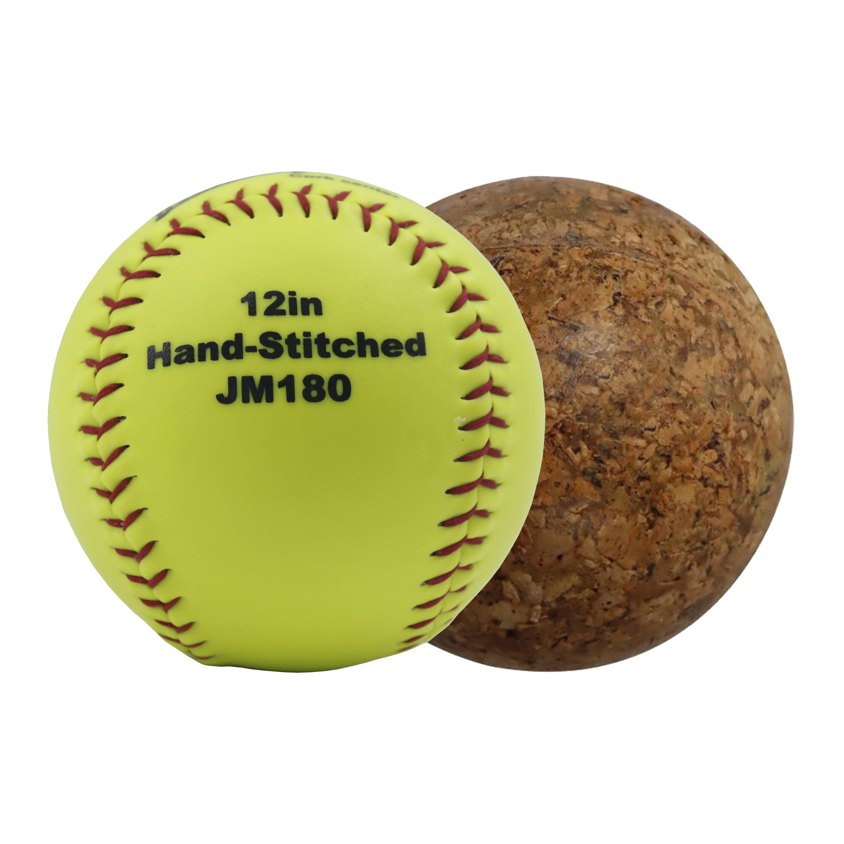 Factory Price 12 Inch Synthetic Leather Cover Softball High Grade Cork