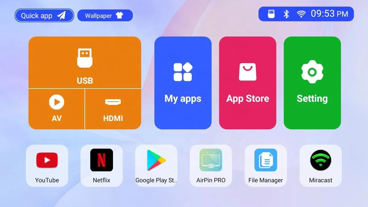 Mercado Libre Hot Selling Android Projector 1080P