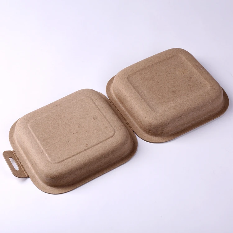 Sustainable Biodegradable Molded Pulp Packaging Box, Clamshell Box Custom Hardware Pulp Moulding Accept