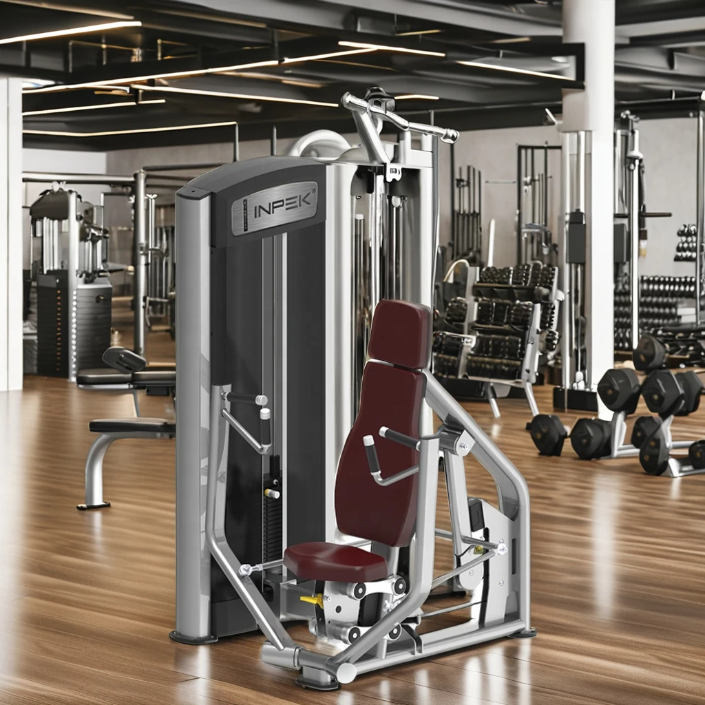 Best Seller INPEK Commercial Steel Fitness Gym Equipment Medium Loader Pin Loaded Machine Seated Chest Press