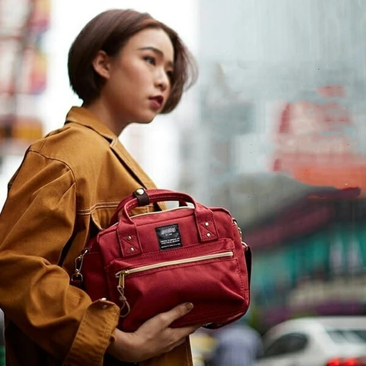 Japanese 2way Boston Shoulder Bags For Girls Female Women