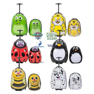 OEM Customized 3D Cartoon Animal Design ABS Travel Suitcase Bags Kids Trolley Luggage Set with Backpack