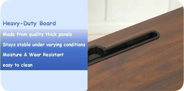 Foldable and Height Adjustable Overbed Table with Locking Wheels for Hospital, Home, Office Use supplier