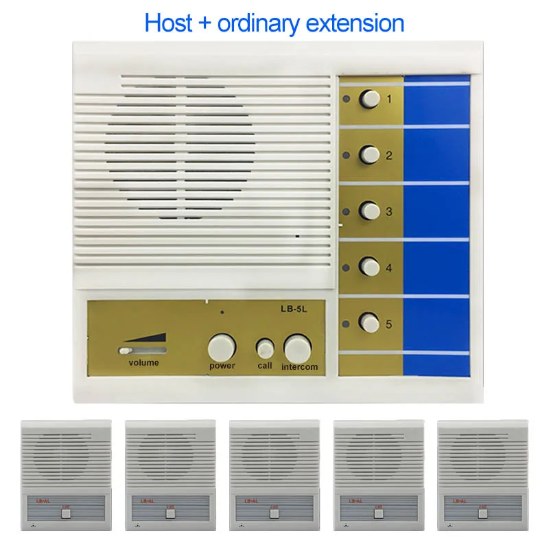 Meeyi Wired Intercom Pager Prison Club Office Factory  Health Room Voice Call Pager Wired Management System