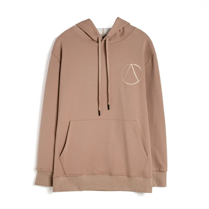 nike mini swoosh oversized boxy sweatshirt oatmeal