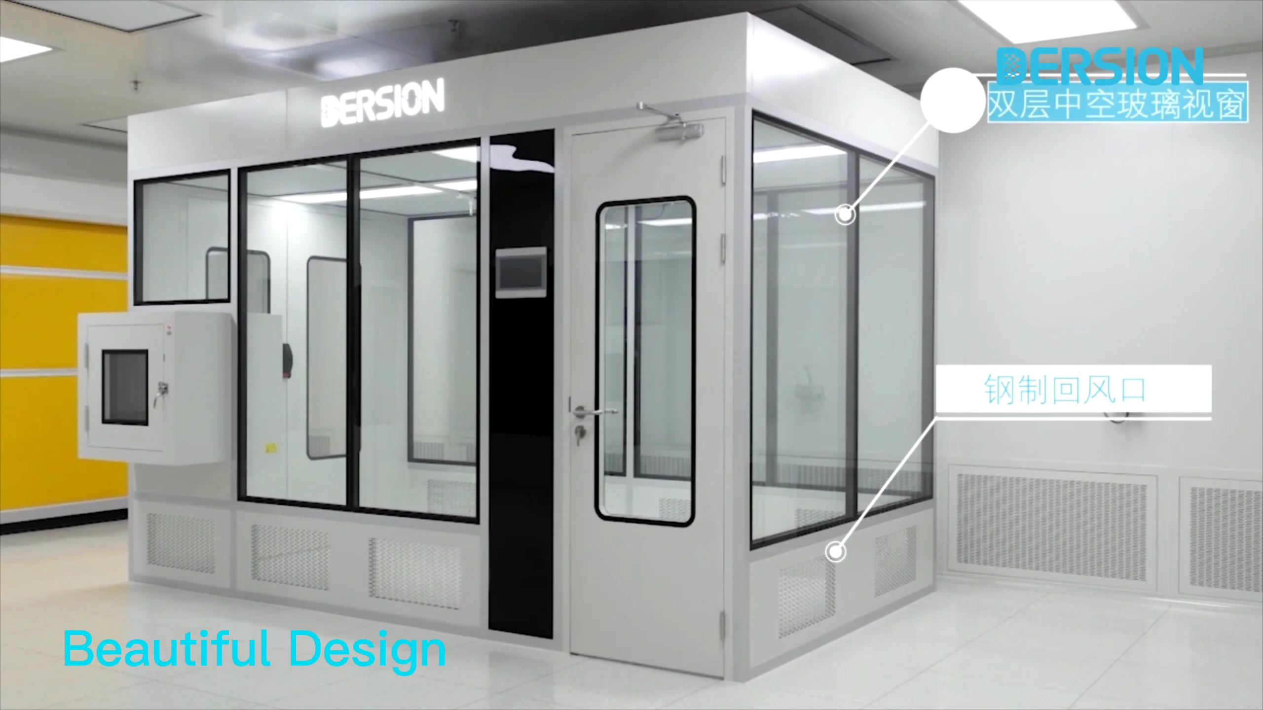 Laboratory Dedicated Class 100 Cleanroom Dust Free Portable Clean Room