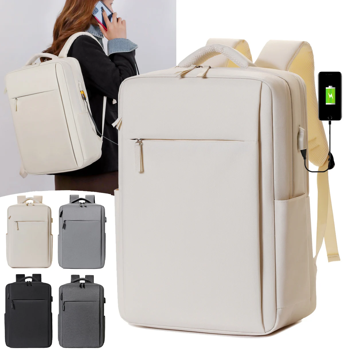 Custom Logo Waterproof Laptop Backpack