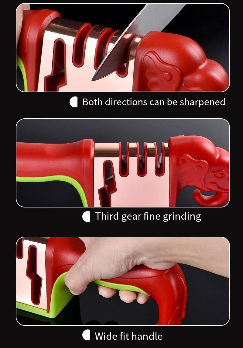 Elephant Multi-Functional Sharpener - Kitchen Knife  Scissors Sharpener Stone