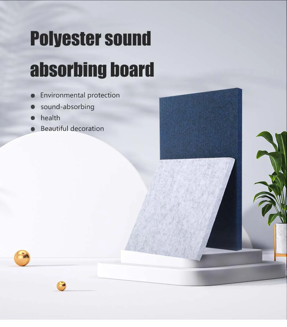 Insulation Polyester Fiber Board Soundproof Cinema KTV School Wall Decorative PET Theatre