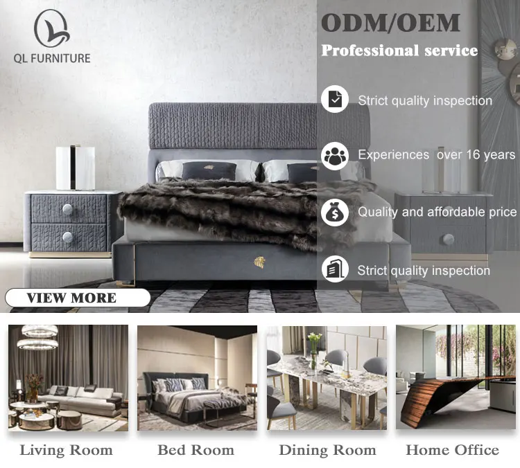 Customized Luxury Italian Bedroom Set Furniture King 2023 Modern Latest