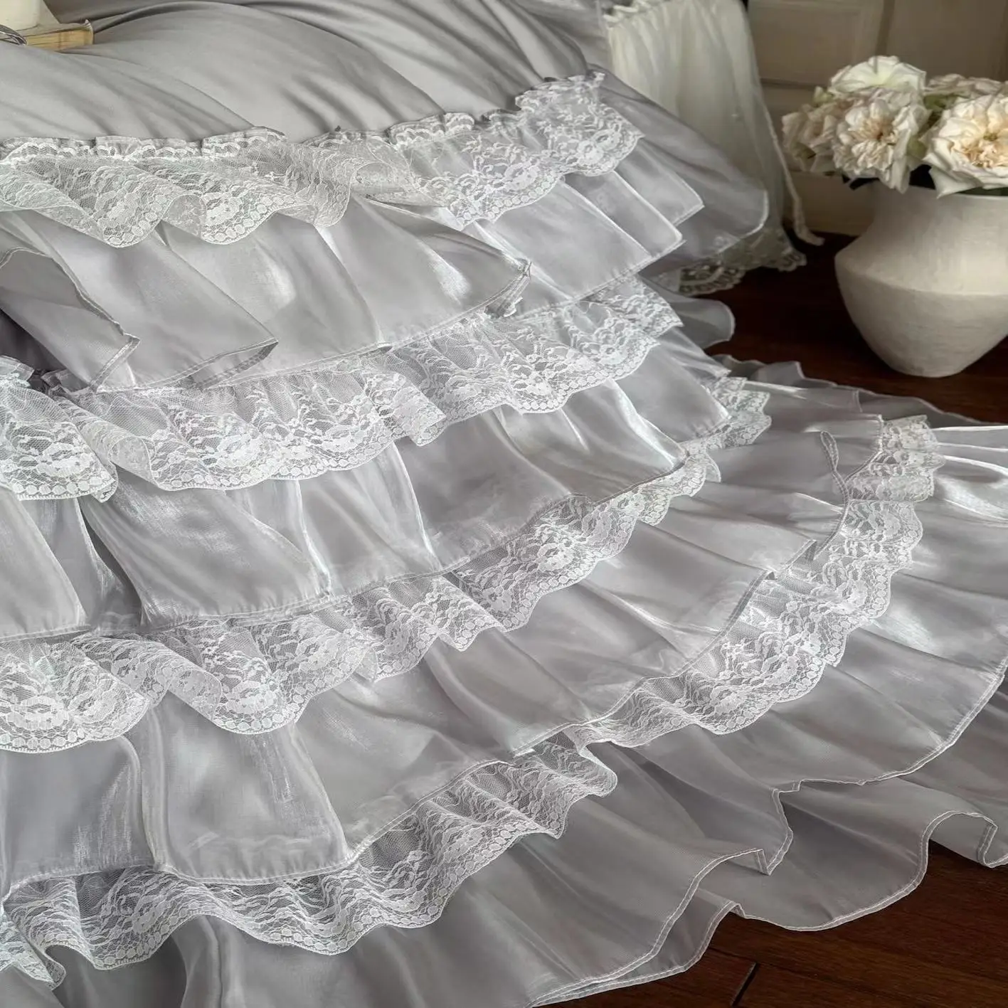 strapless open back dress Princess Ruched Bedding Set main image 0