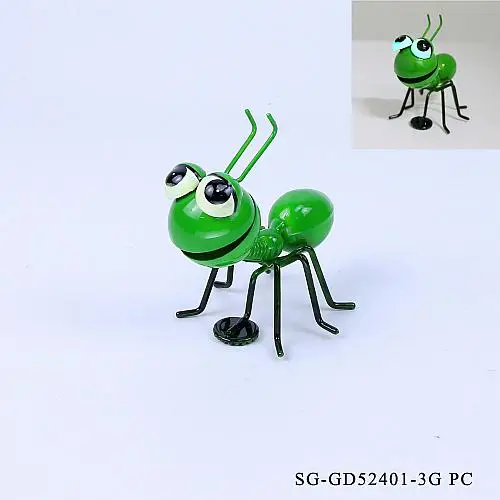 Cute Metal yellow Luminous Ant 3D SG-GD52401-3G