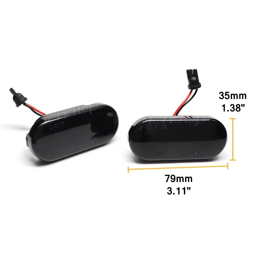 LED Dynamic Turn Signal Side Marker Lights for VW Golf 3 4 Bora Polo Passat Focus SEAT Ibiza Leon Fusion Blinker Indicator Lamps