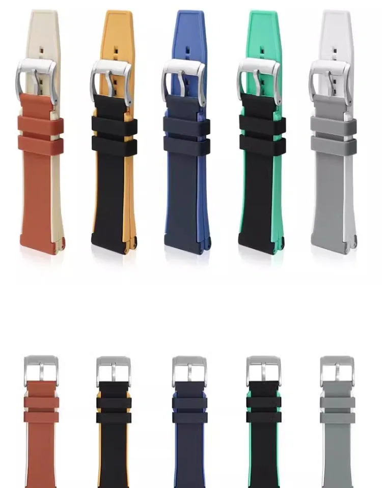 22mm Dual Colors Quick Release Sport Watch Strap for Blancpain X Swatch Orologio New High Tensile Silicone Watch Bands