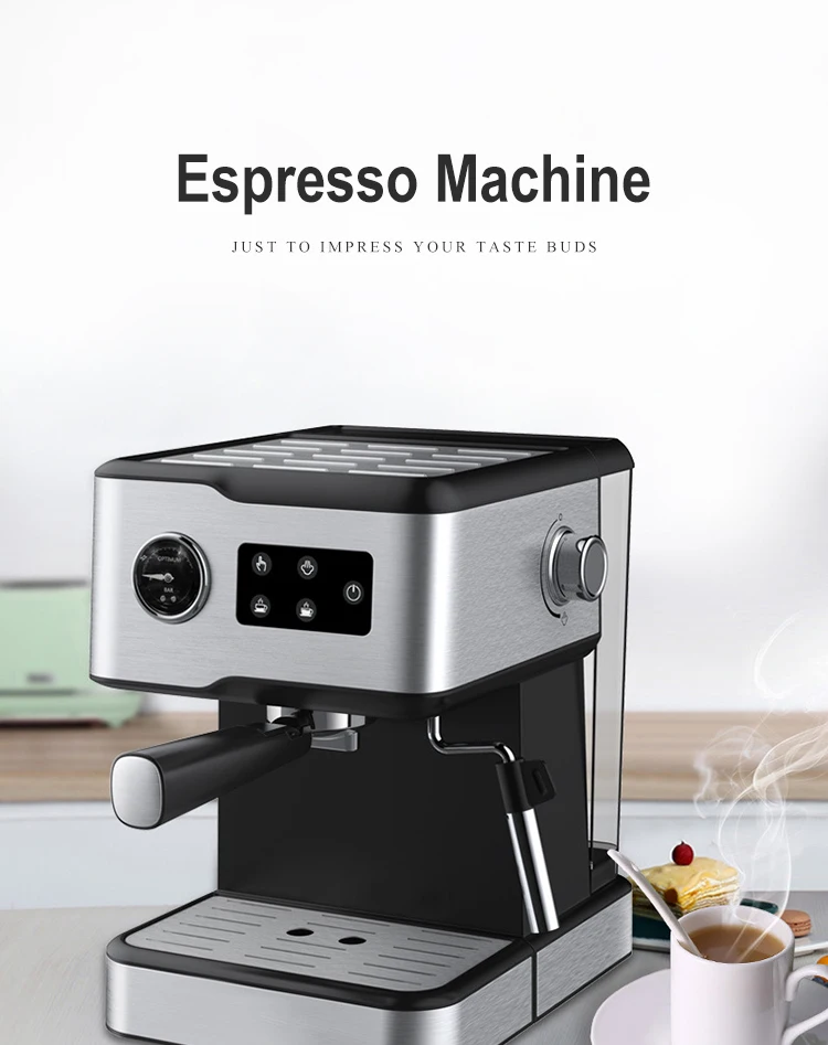 Máquina De Café Expreso De Acero Inoxidable,Máquina De Café A Presión Con  Bomba Oem,Capuchino Latte,Con Caldera De Aleación De Aluminio - Buy Café  Maker,Latte Cappuccino Café Maker,Café Con Aleación De Aluminio De